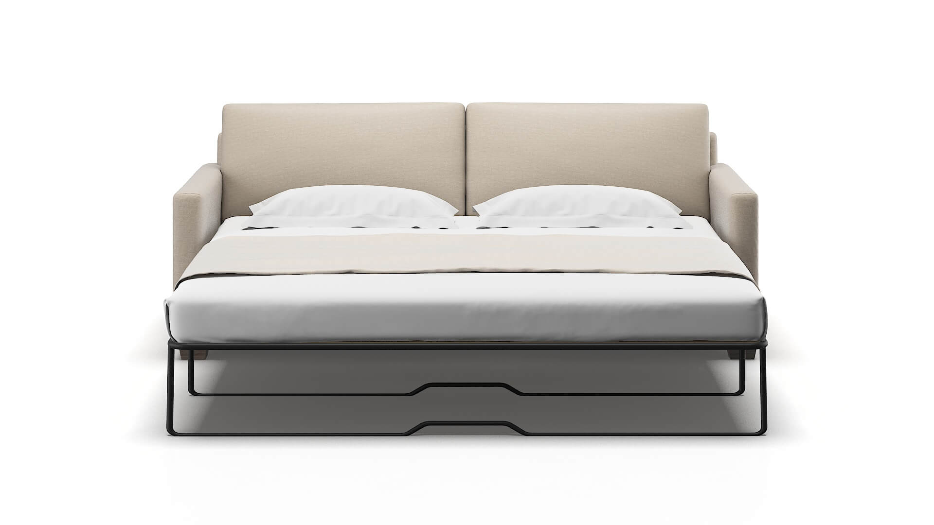 Dresden Oscar Linen Sofa Sleeper Espresso legs 1