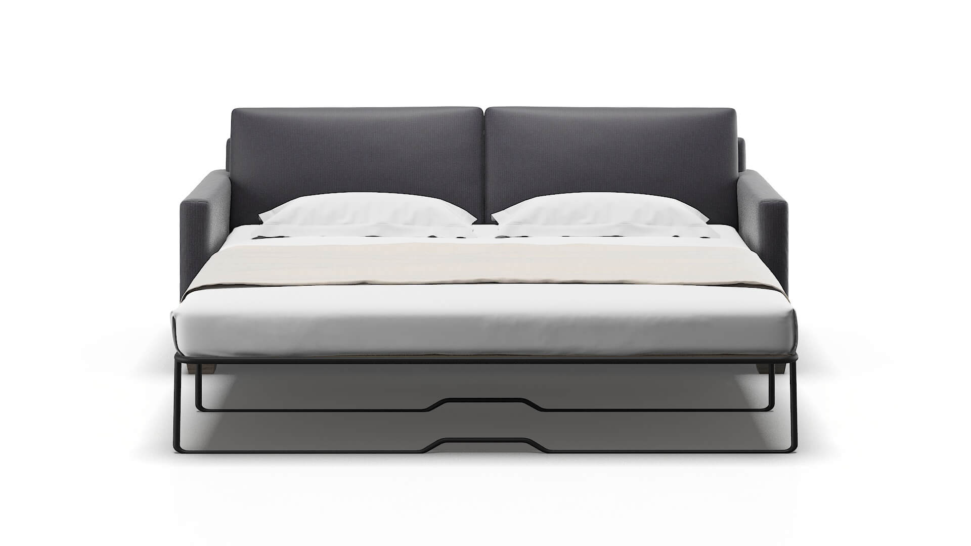 Dresden Parker Charcoal Sofa Sleeper Espresso legs 1