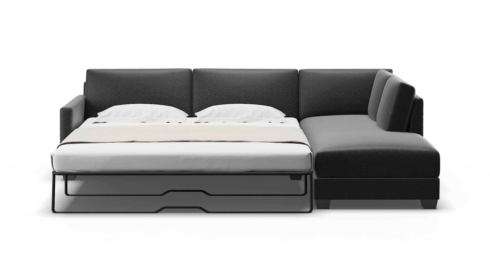 Dresden Phoenix Charcoal Panel Sleeper Espresso legs 1