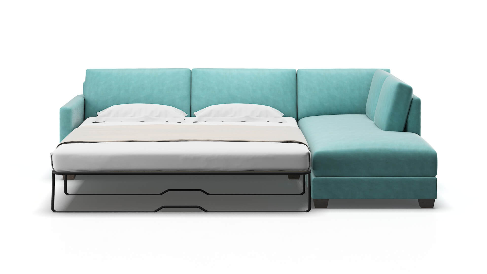 Dresden Portland Mercury Panel Sleeper Espresso legs 1