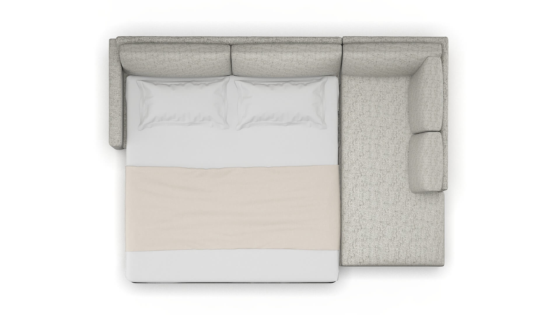 Dresden Prime Gravel Panel Sleeper Espresso legs 3