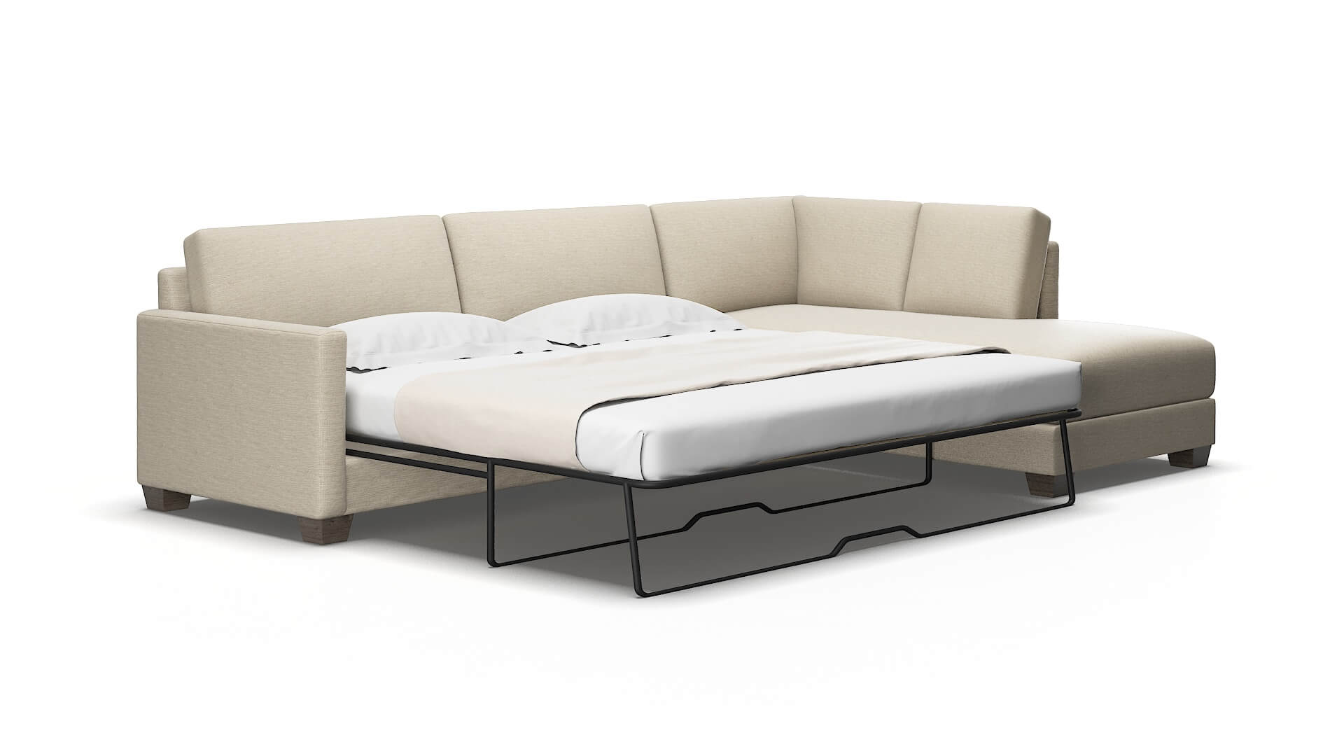 Dresden Rocket dove Panel sleeper Espresso Legs  2