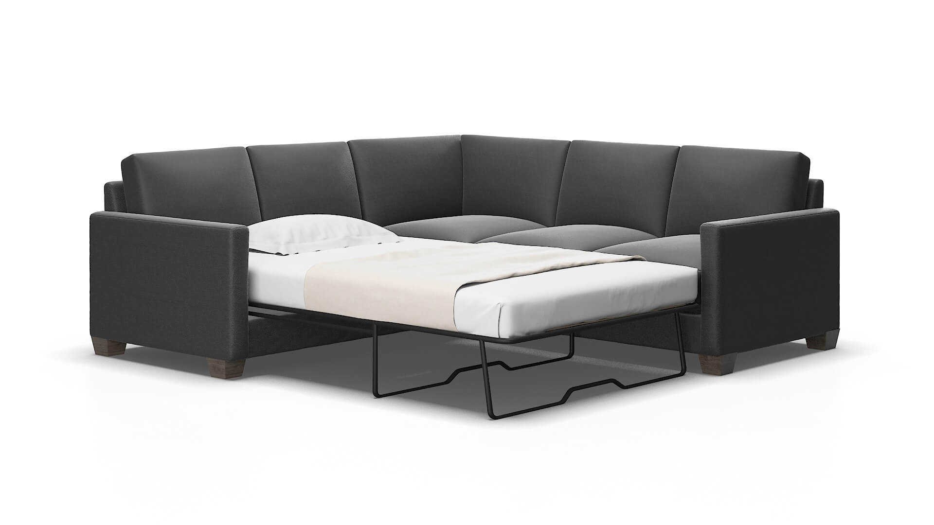 Dresden Royale eclipse Sectional sleeper Espresso Legs  2