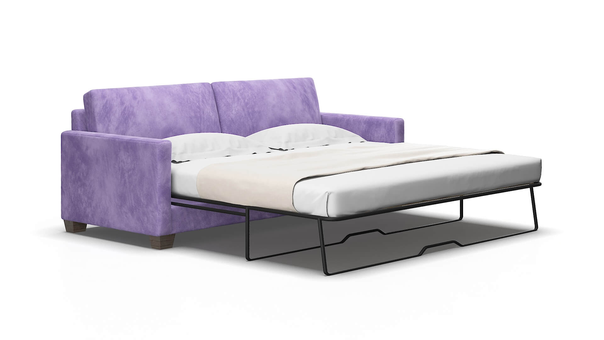 Dresden Royale lavender Sofa sleeper Espresso Legs  2