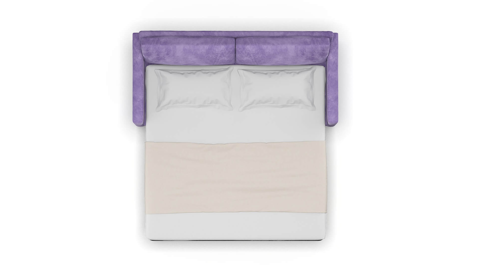 Dresden Royale Lavender Sofa Sleeper Espresso legs 3