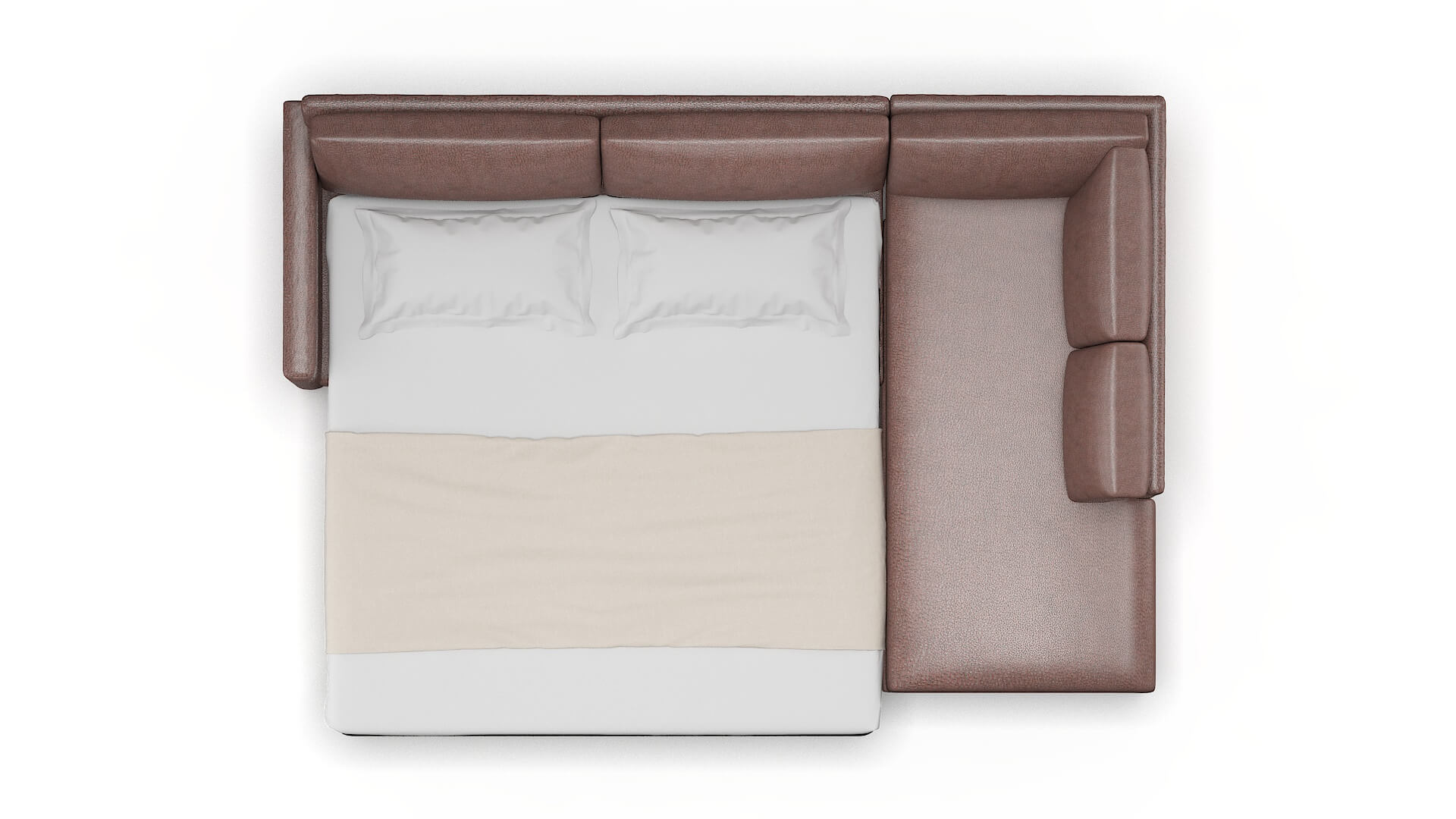 Dresden Royale Mocha Panel Sleeper Espresso legs 3