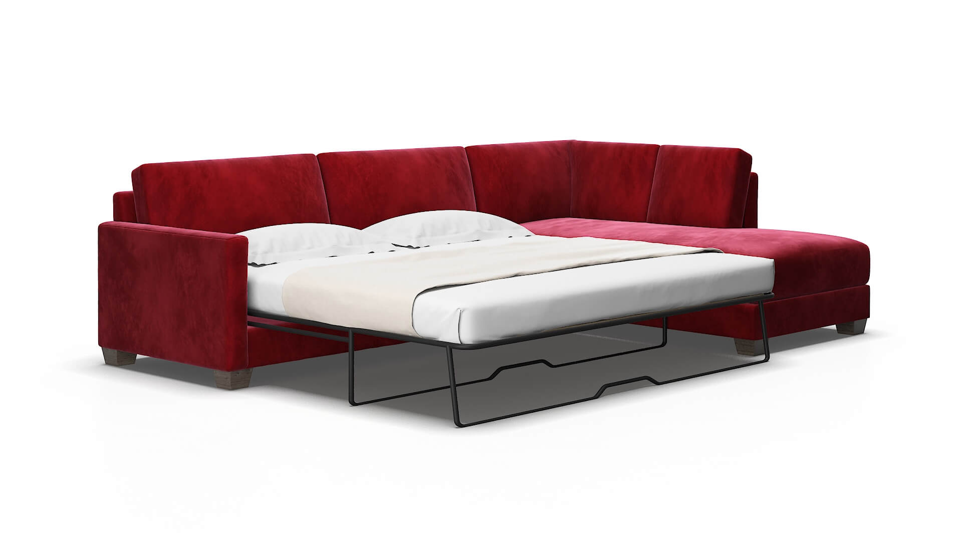 Dresden Royale Ruby Panel Sleeper Espresso legs 2