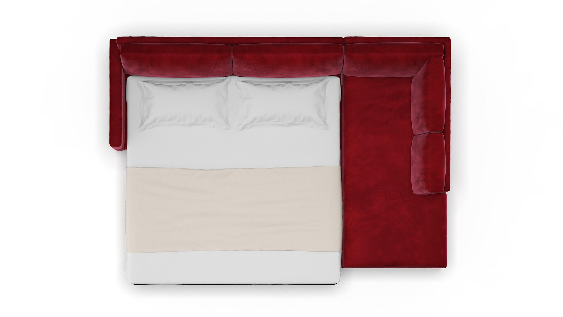 Dresden Royale Ruby Panel Sleeper Espresso legs 3