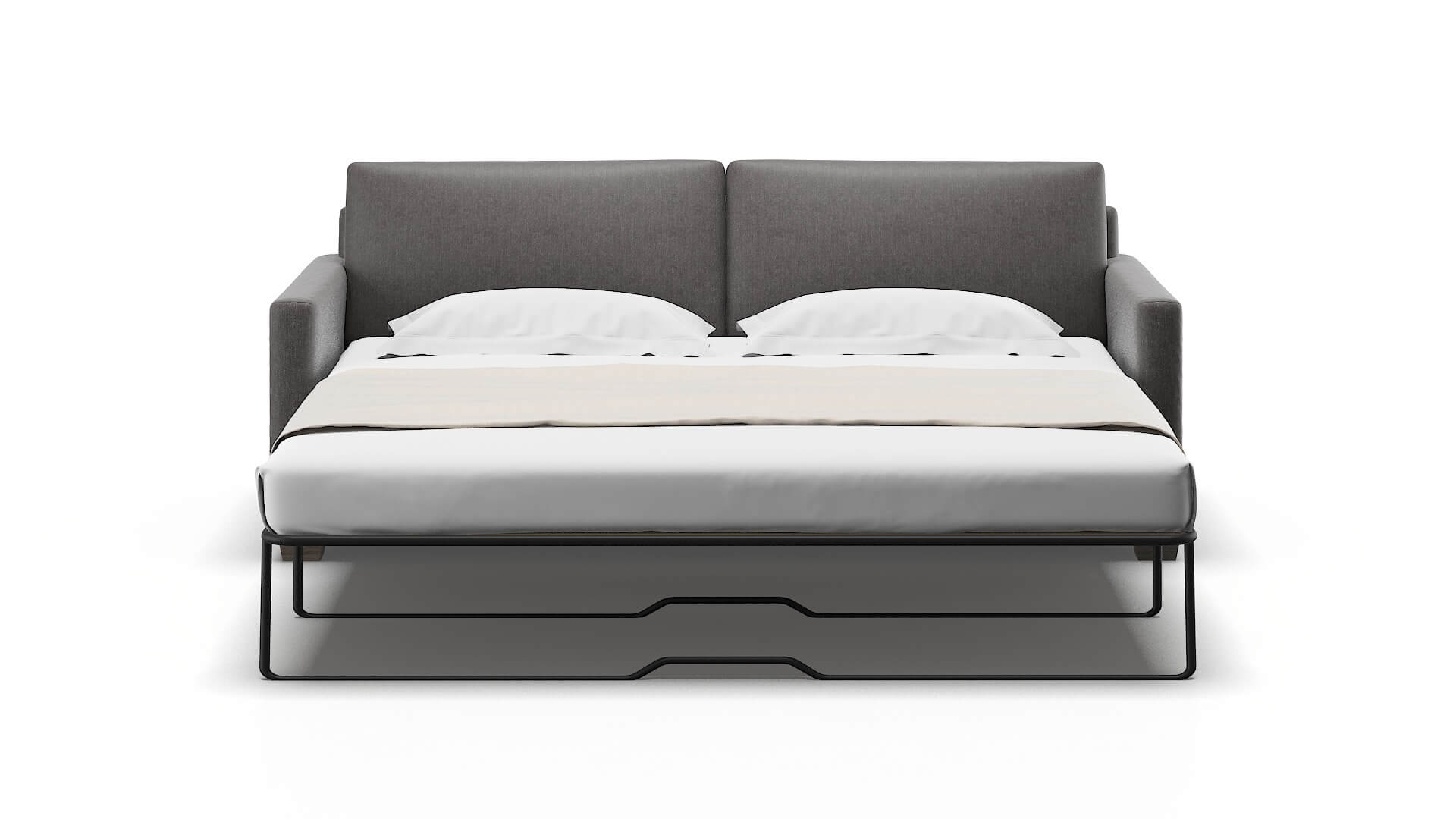 Dresden Sasha Grey Sofa Sleeper Espresso legs 1