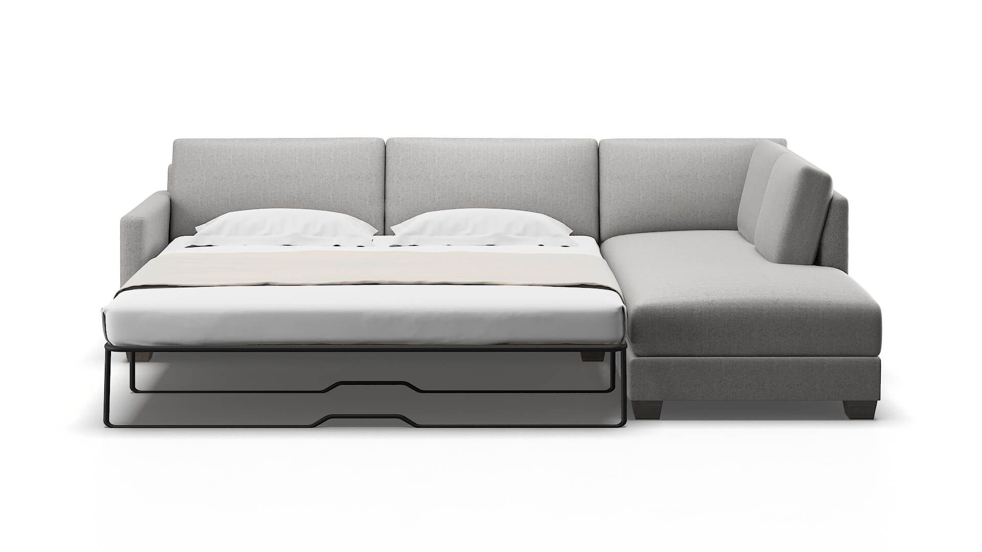 Dresden Sasha Silver Panel Sleeper Espresso legs 1