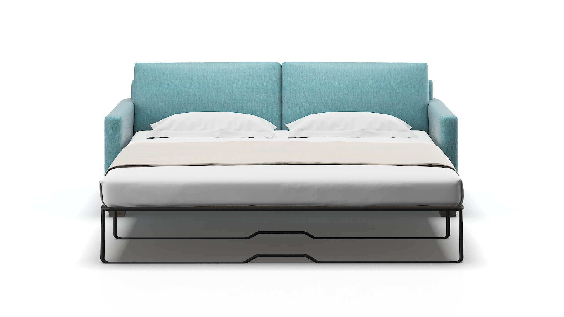 Dresden Sorrento Denim Sofa Sleeper Espresso legs 1