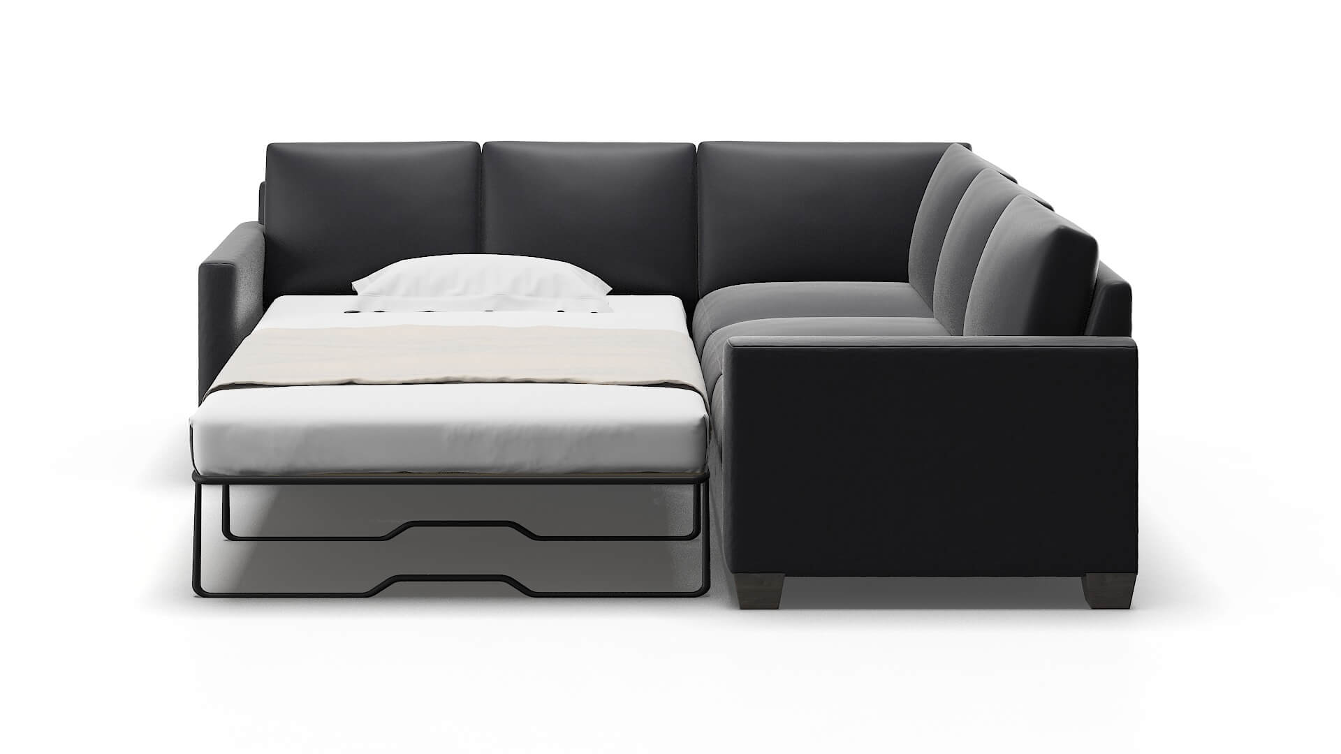 Dresden Urban_d Eclipse Sectional Sleeper Espresso legs 1