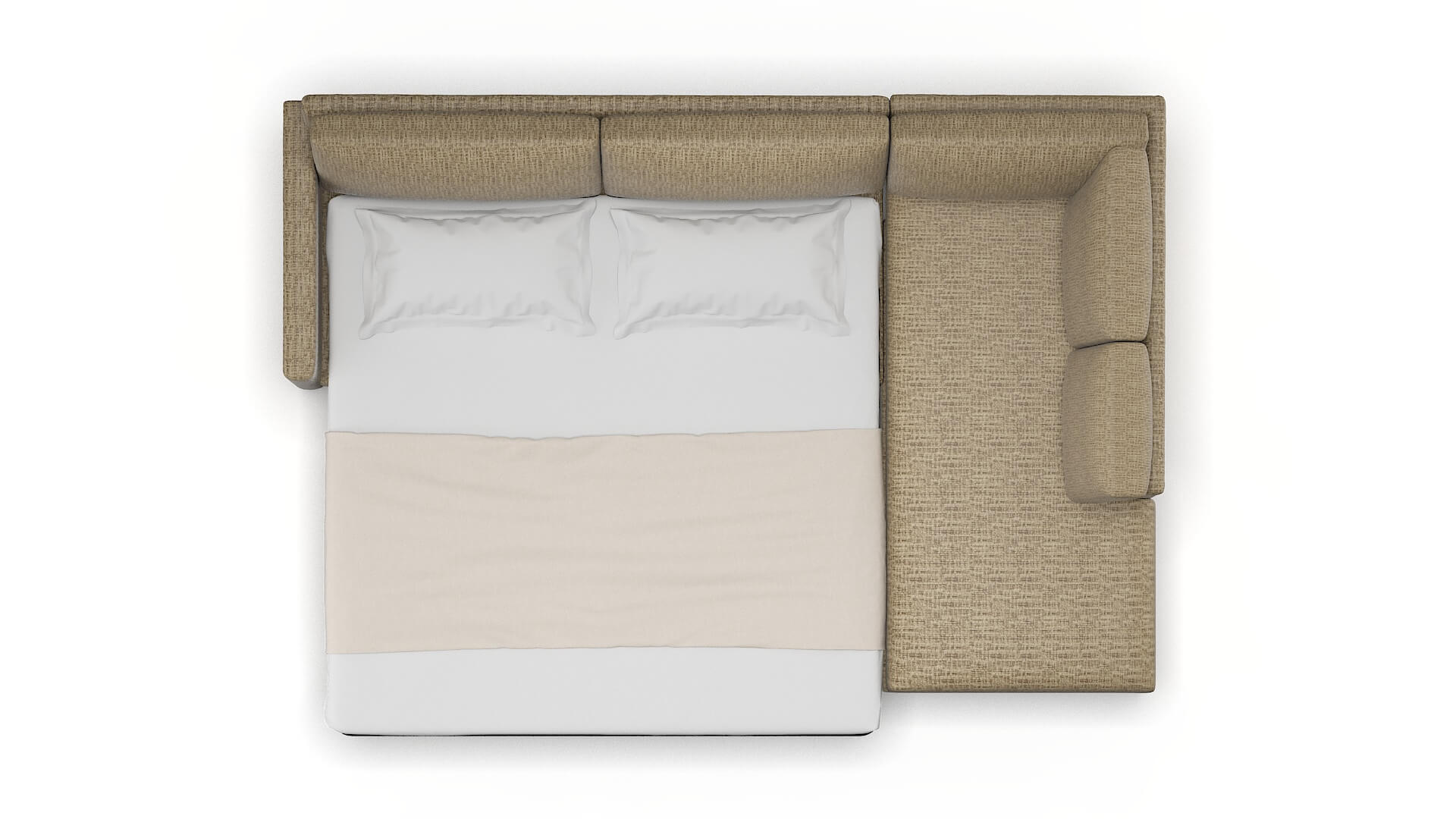 Dresden Venus Mocha Panel Sleeper Espresso legs 3