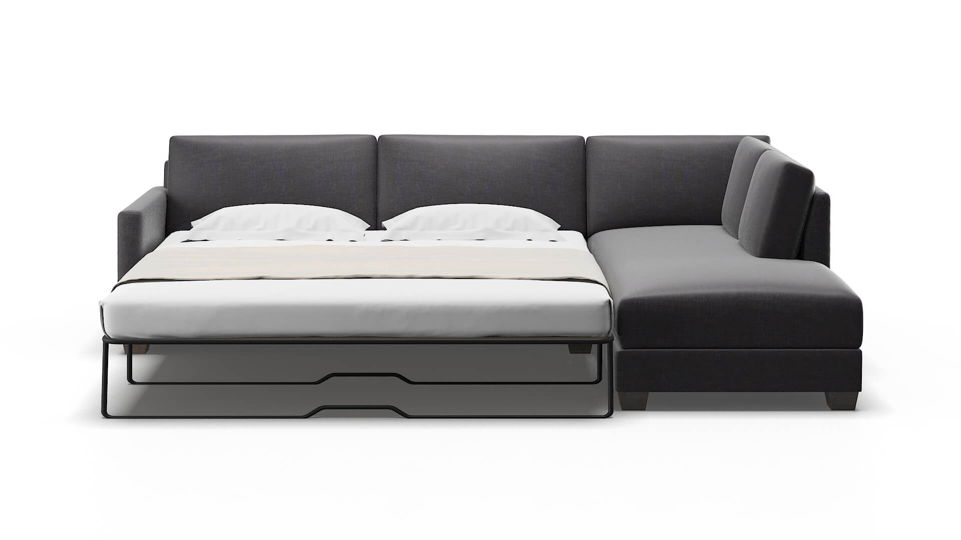 Dresden Venus Onyx Panel Sleeper Espresso legs 1