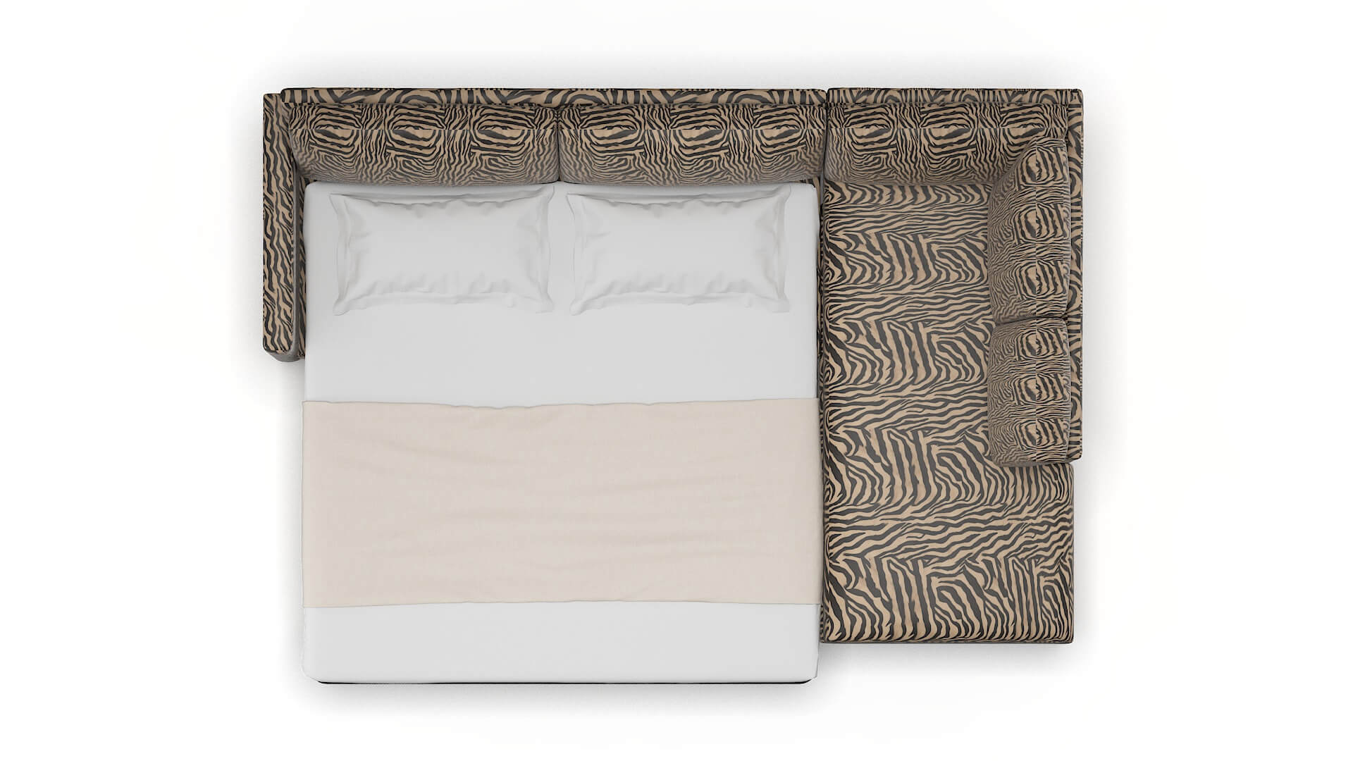 Dresden Zambia Coffee Panel Sleeper Espresso legs 3