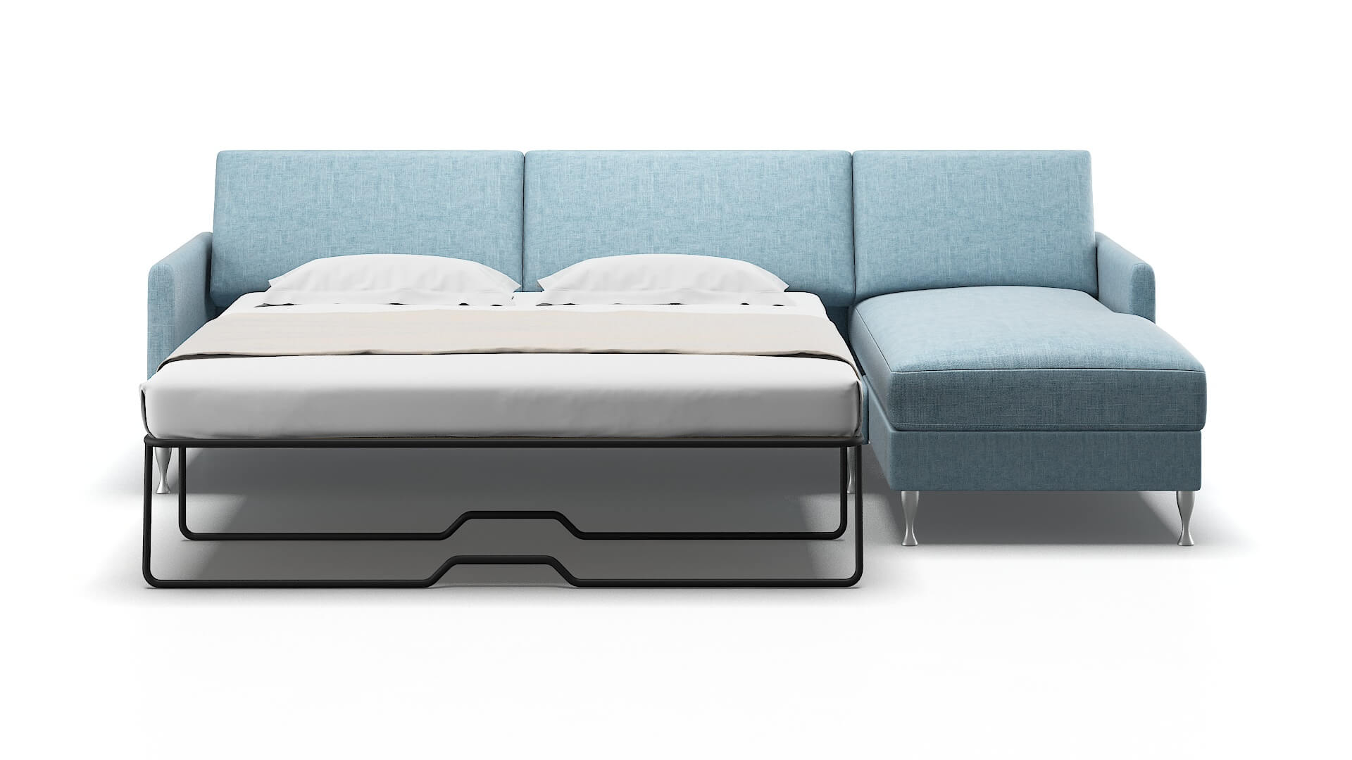 Eureka Atlas Turquoise Panel Sleeper Espresso legs 1