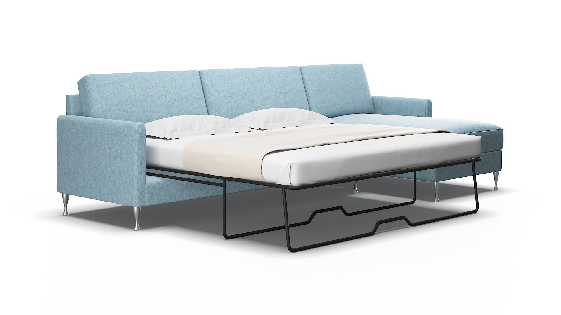 Eureka Atlas Turquoise Panel Sleeper Espresso legs 2