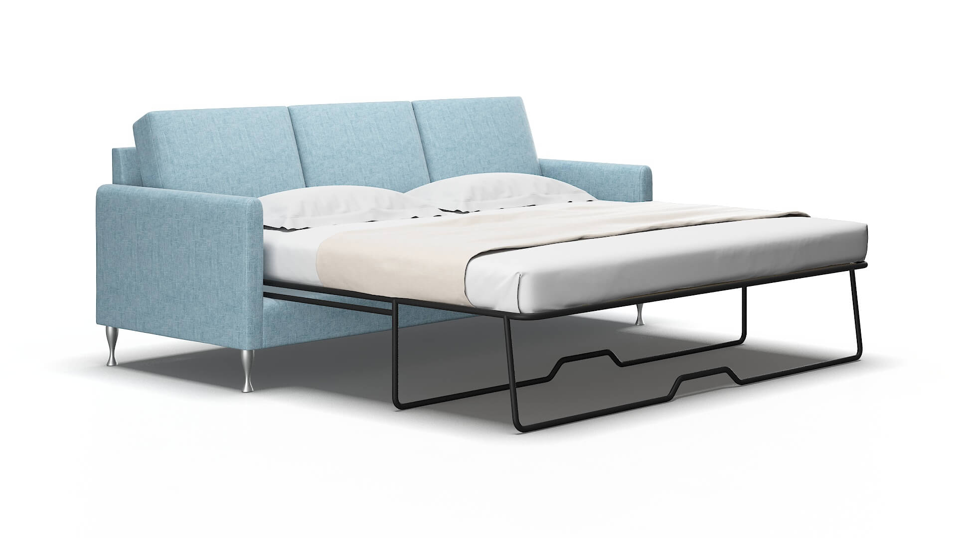 Eureka Atlas Turquoise Sofa Sleeper Espresso legs 2