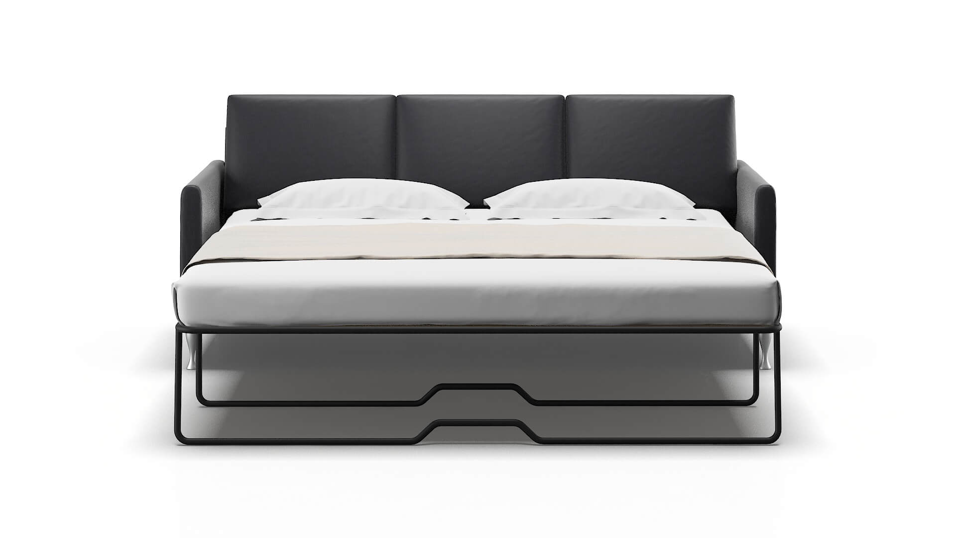 Eureka Atlas_plz Navy Sofa Sleeper Espresso legs 1