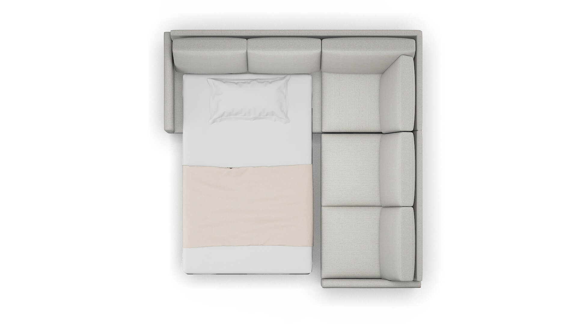 Eureka Avenger Dolphin Sectional Sleeper Espresso legs 3