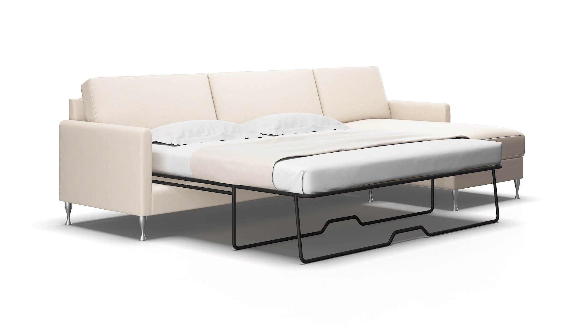 Eureka Bella Buckwheat Panel Sleeper Espresso legs 2