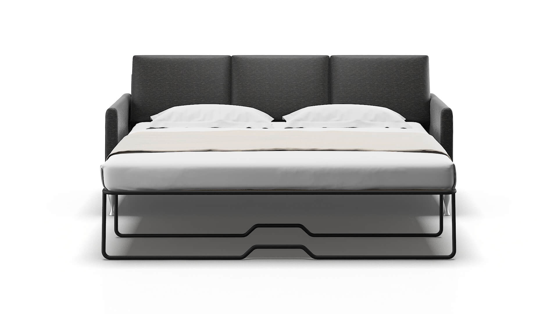 Eureka Chance Denim Sofa Sleeper Espresso legs 1