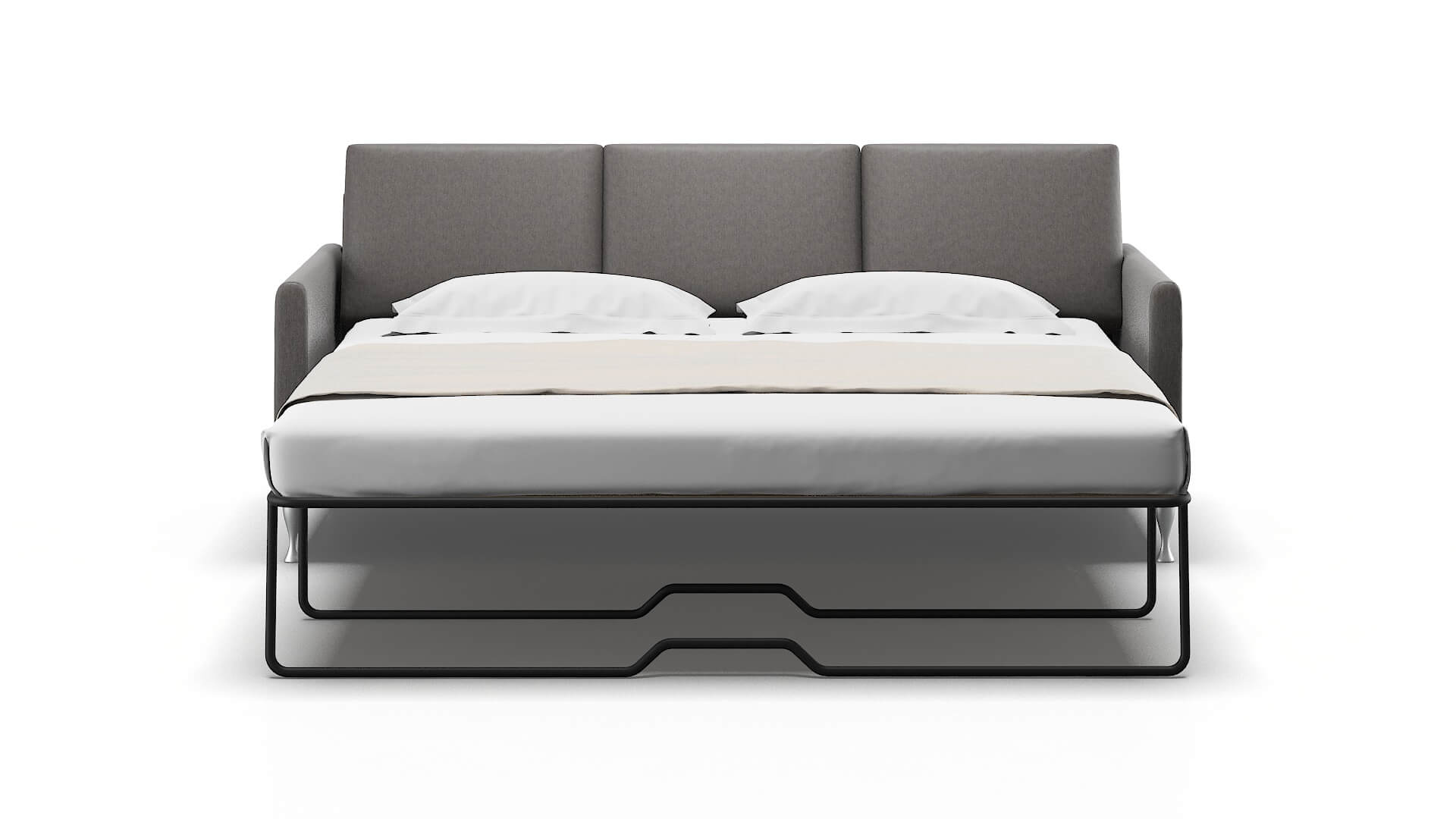 Eureka Cosmo Charcoal Sofa Sleeper Espresso legs 1