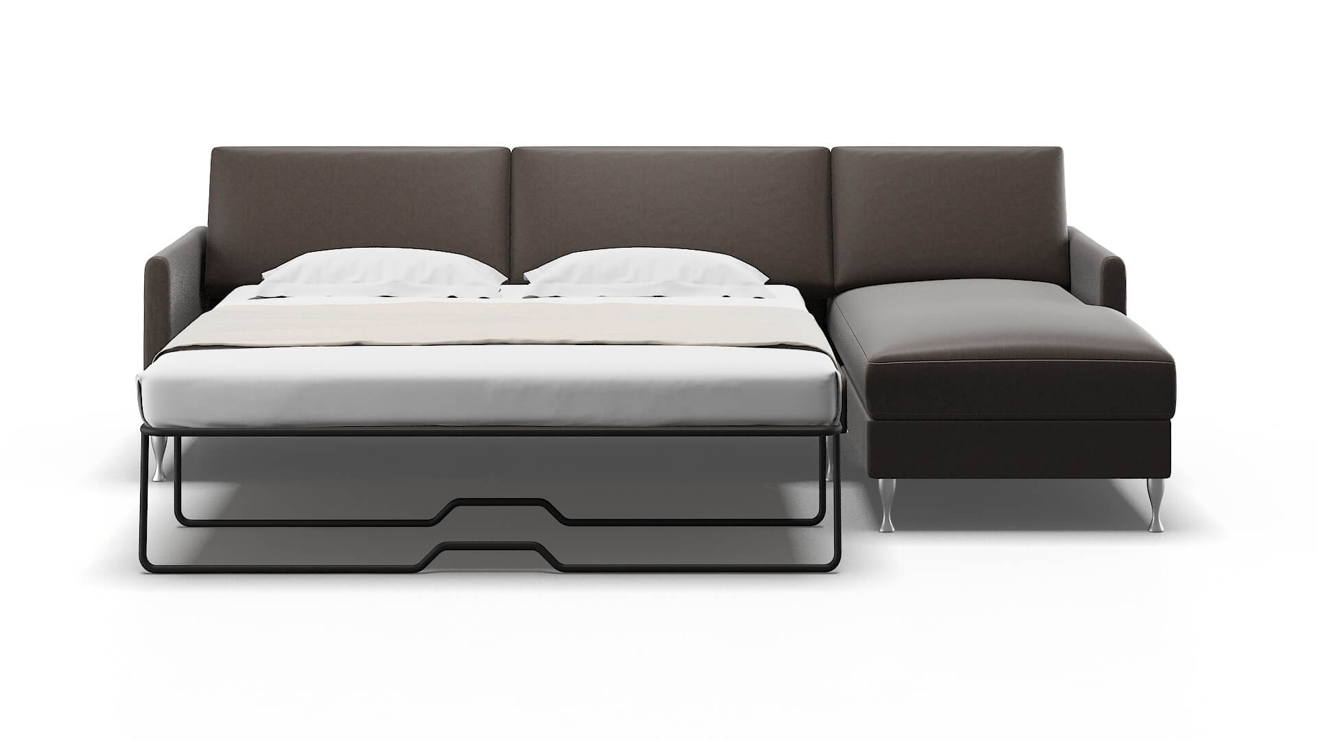 Eureka Cosmo Chocolate Panel Sleeper Espresso legs 1