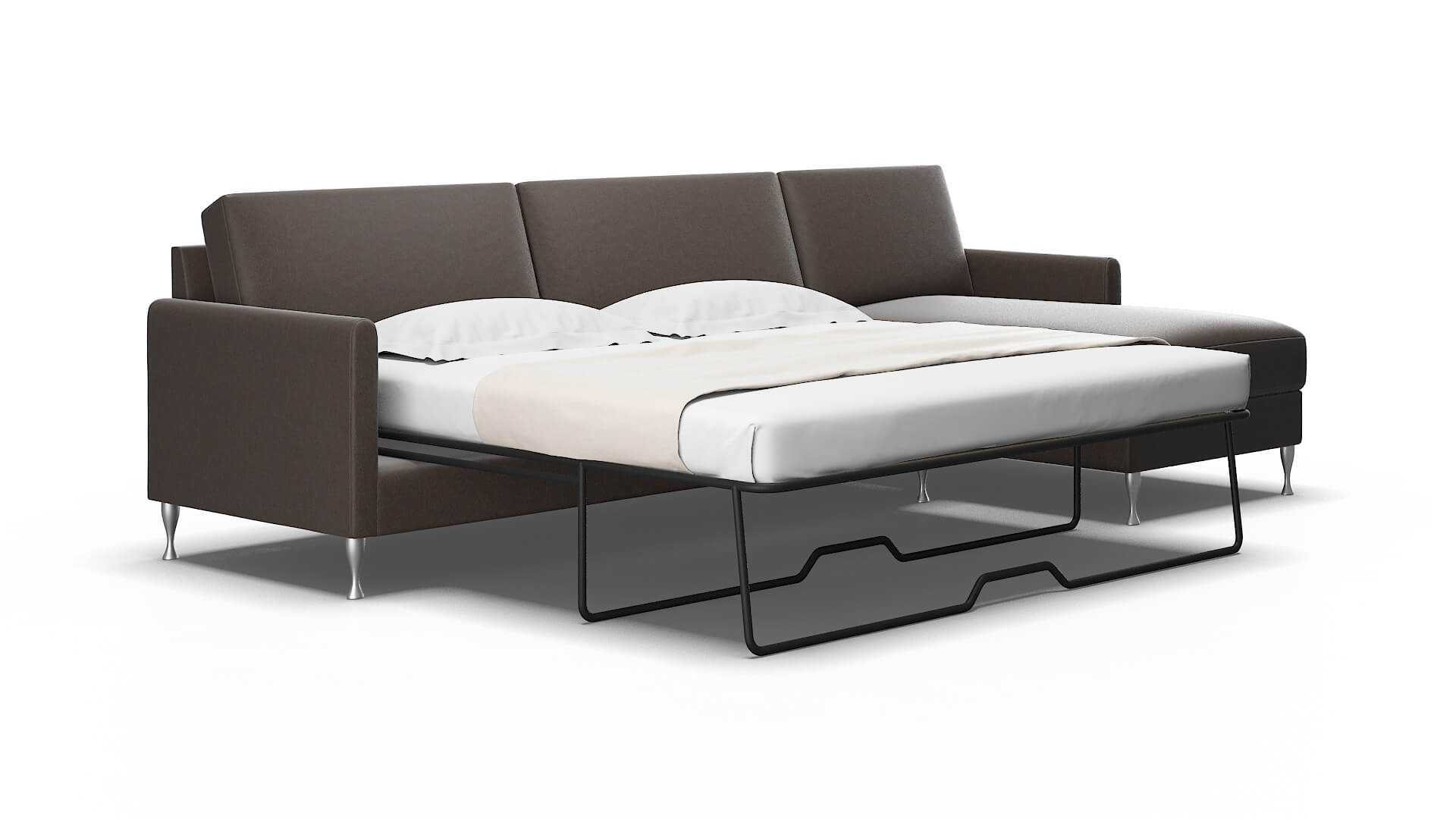 Eureka Cosmo Chocolate Panel Sleeper Espresso legs 2