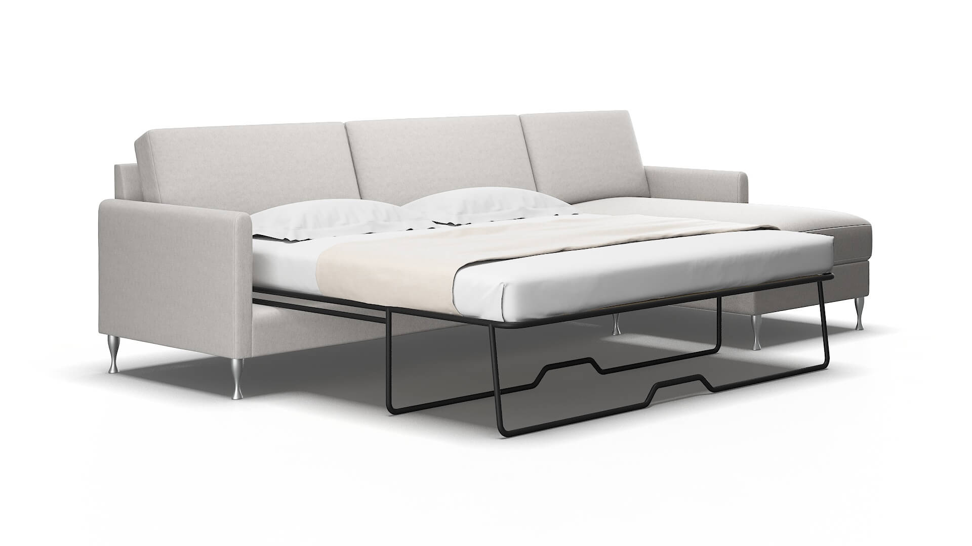 Eureka Cosmo Silver Panel Sleeper Espresso legs 2