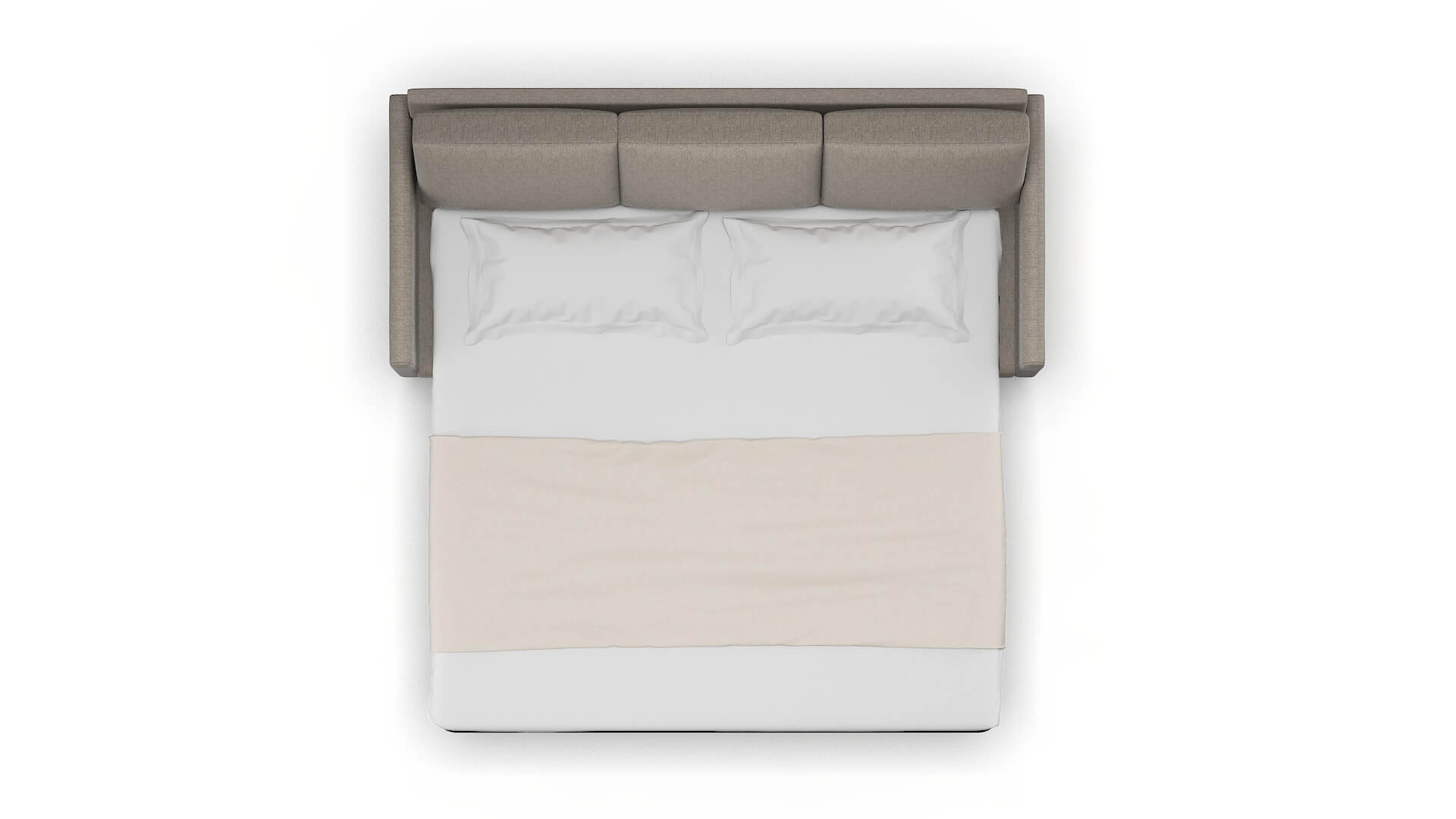 Eureka Cosmo Taupe Sofa Sleeper Espresso legs 3