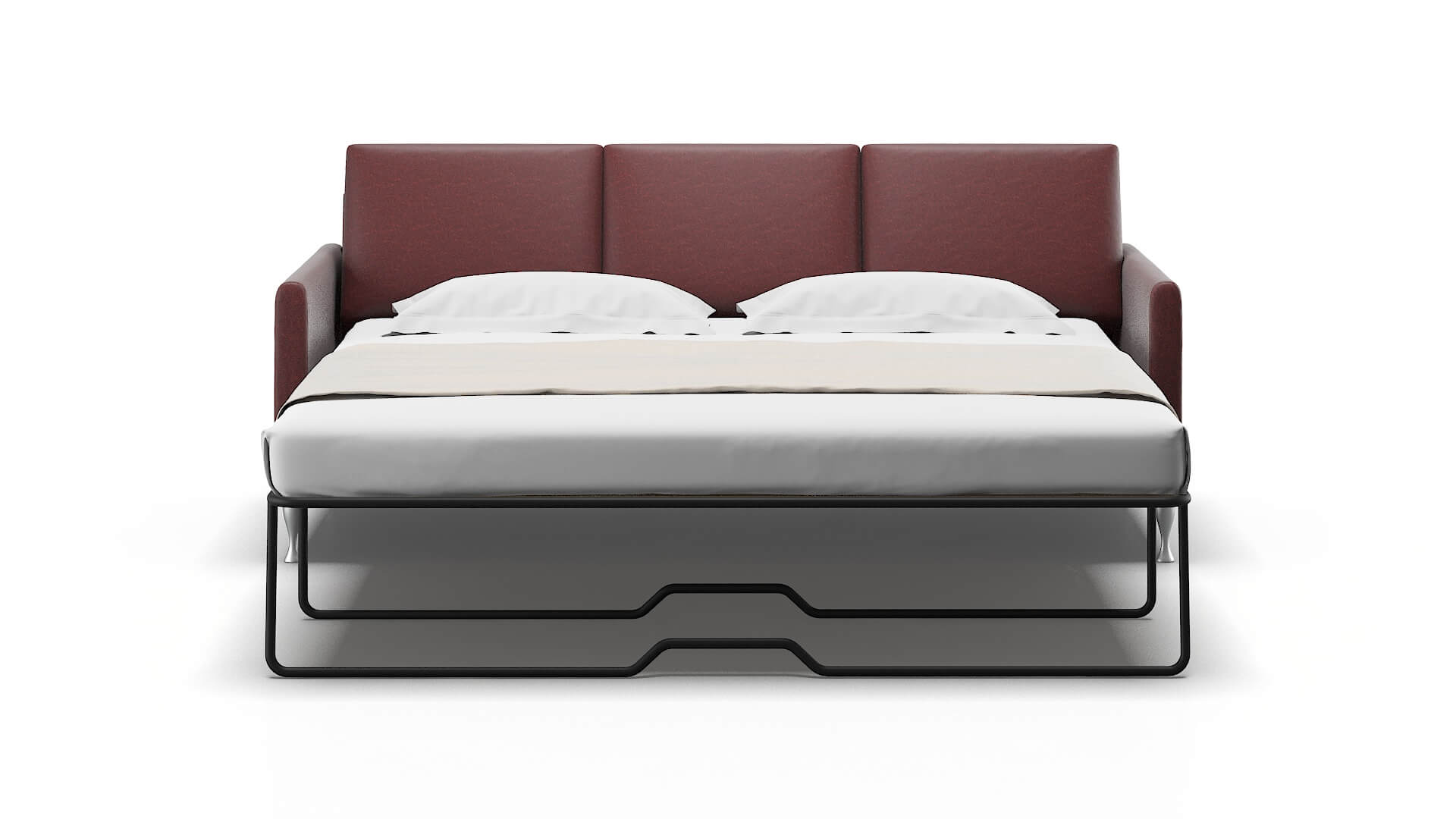 Eureka Derby Berry Sofa Sleeper Espresso legs 1