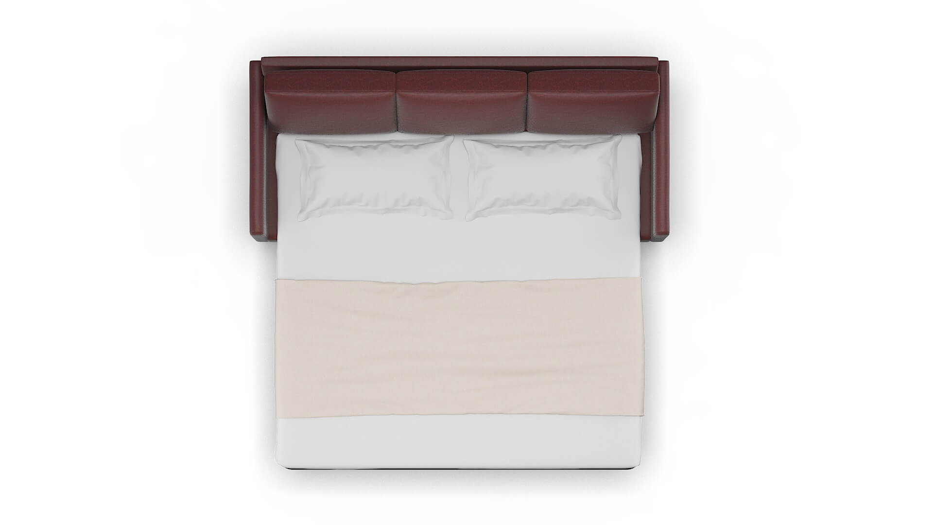 Eureka Derby Berry Sofa Sleeper Espresso legs 3