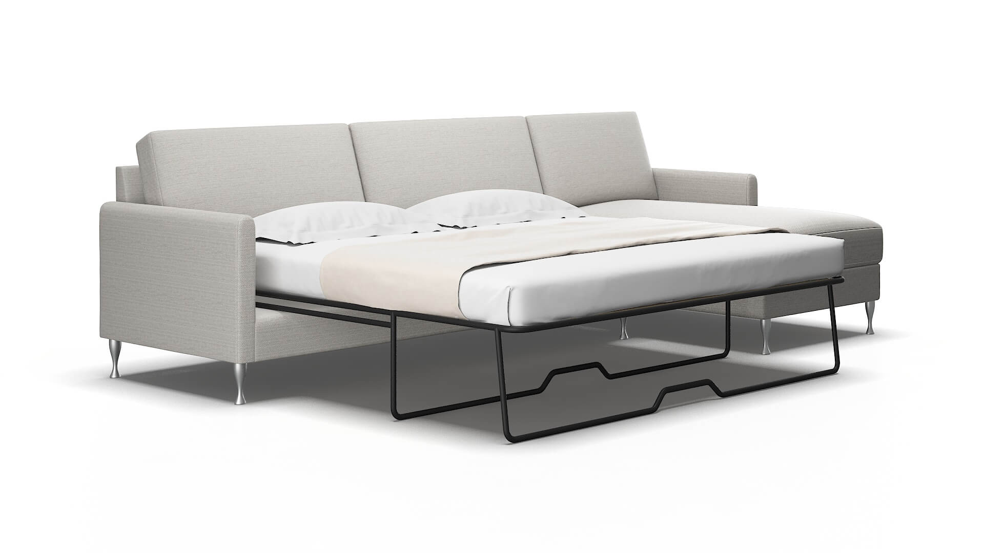 Eureka Derby Grey Panel Sleeper Espresso legs 2