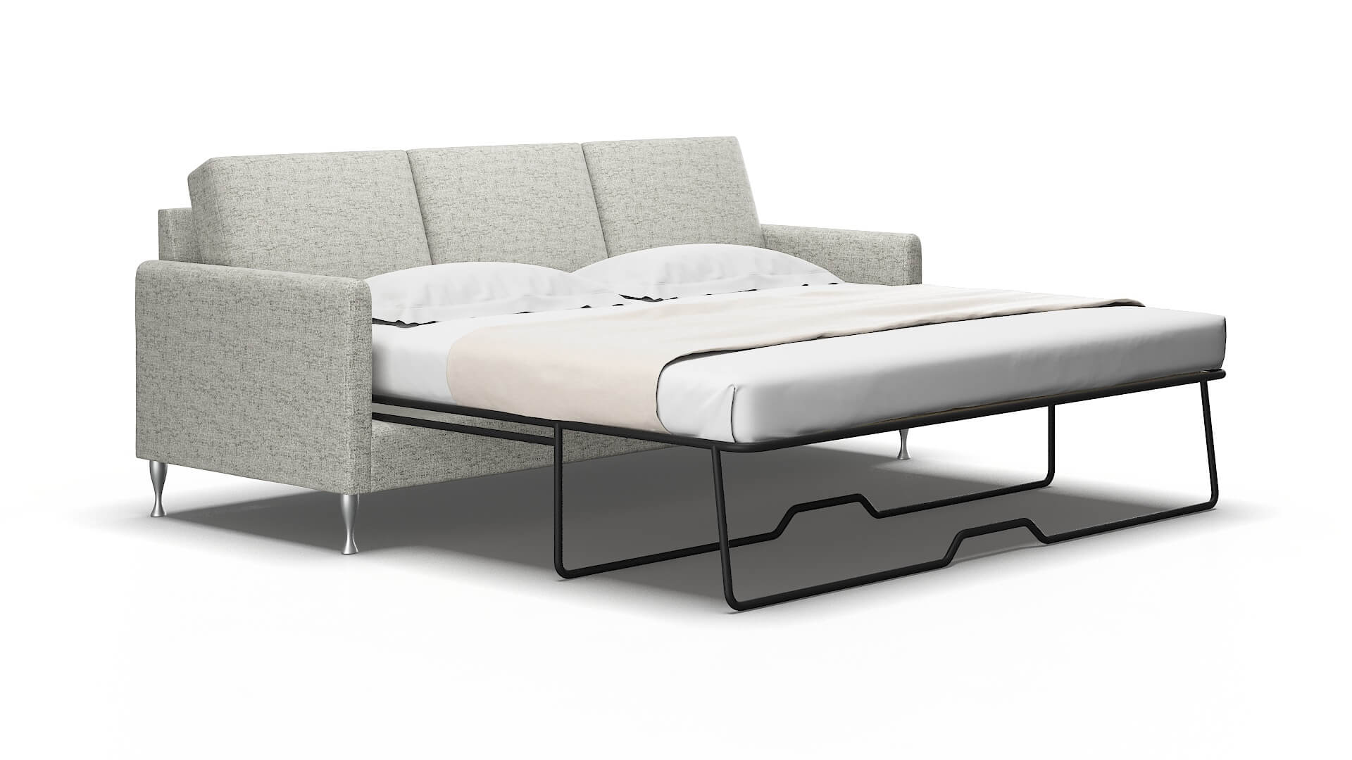 Eureka Derby Silver Sofa Sleeper Espresso legs 2