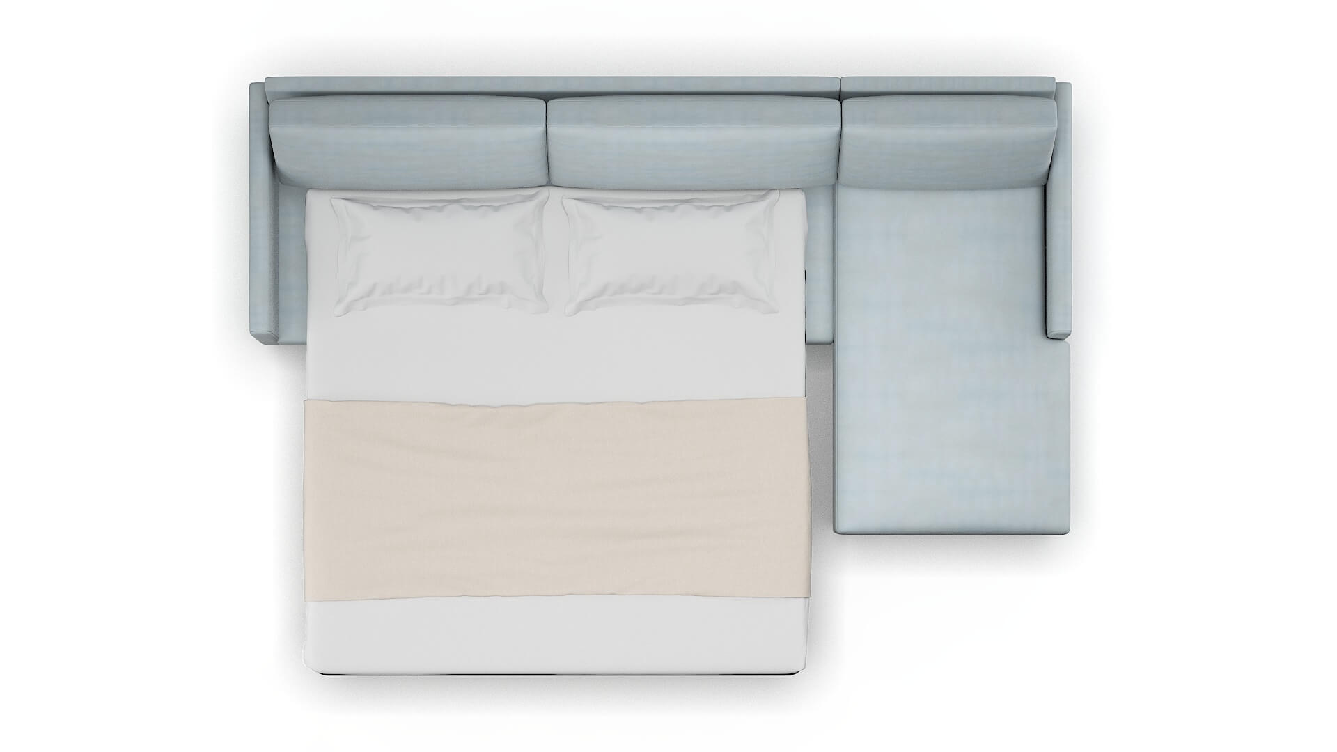 Eureka Hathaway Aqua Panel Sleeper Espresso legs 3