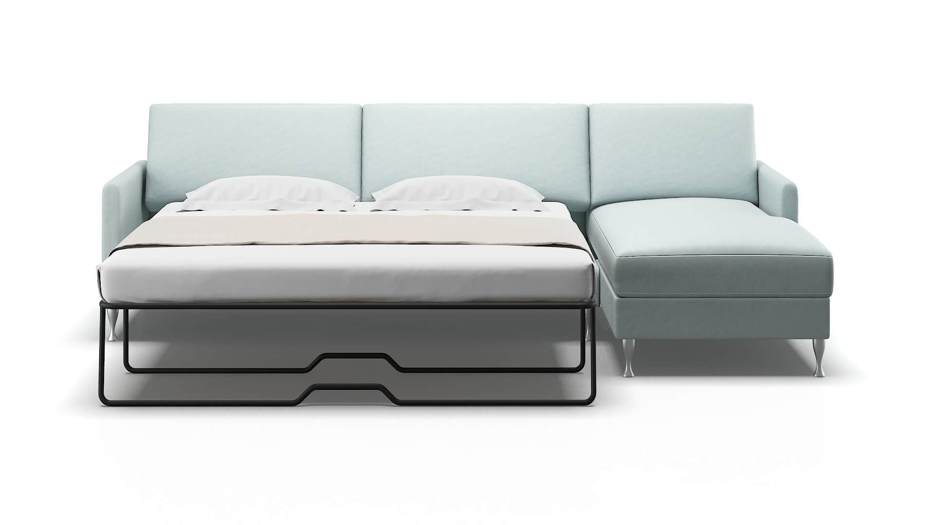 Eureka Hepburn Peridot Panel Sleeper Espresso legs 1