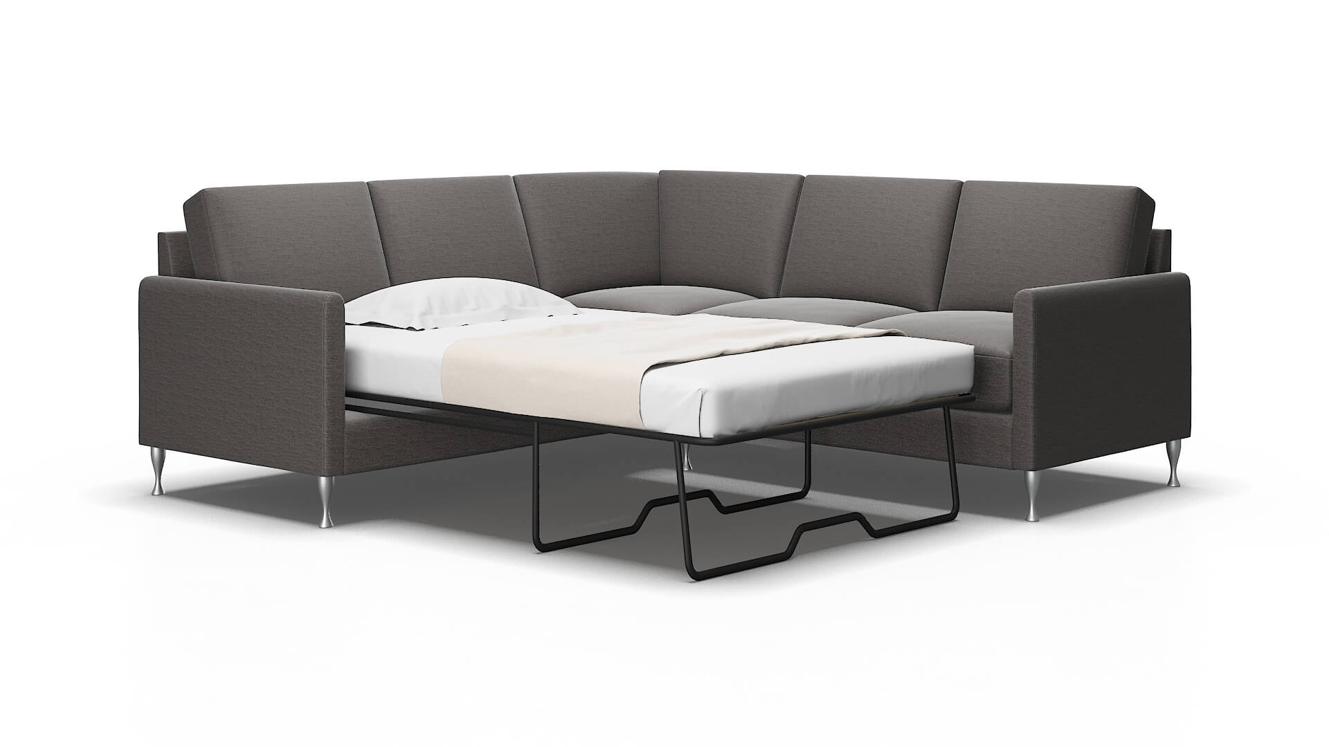 Eureka Insight Eclipse Sectional Sleeper Espresso legs 2