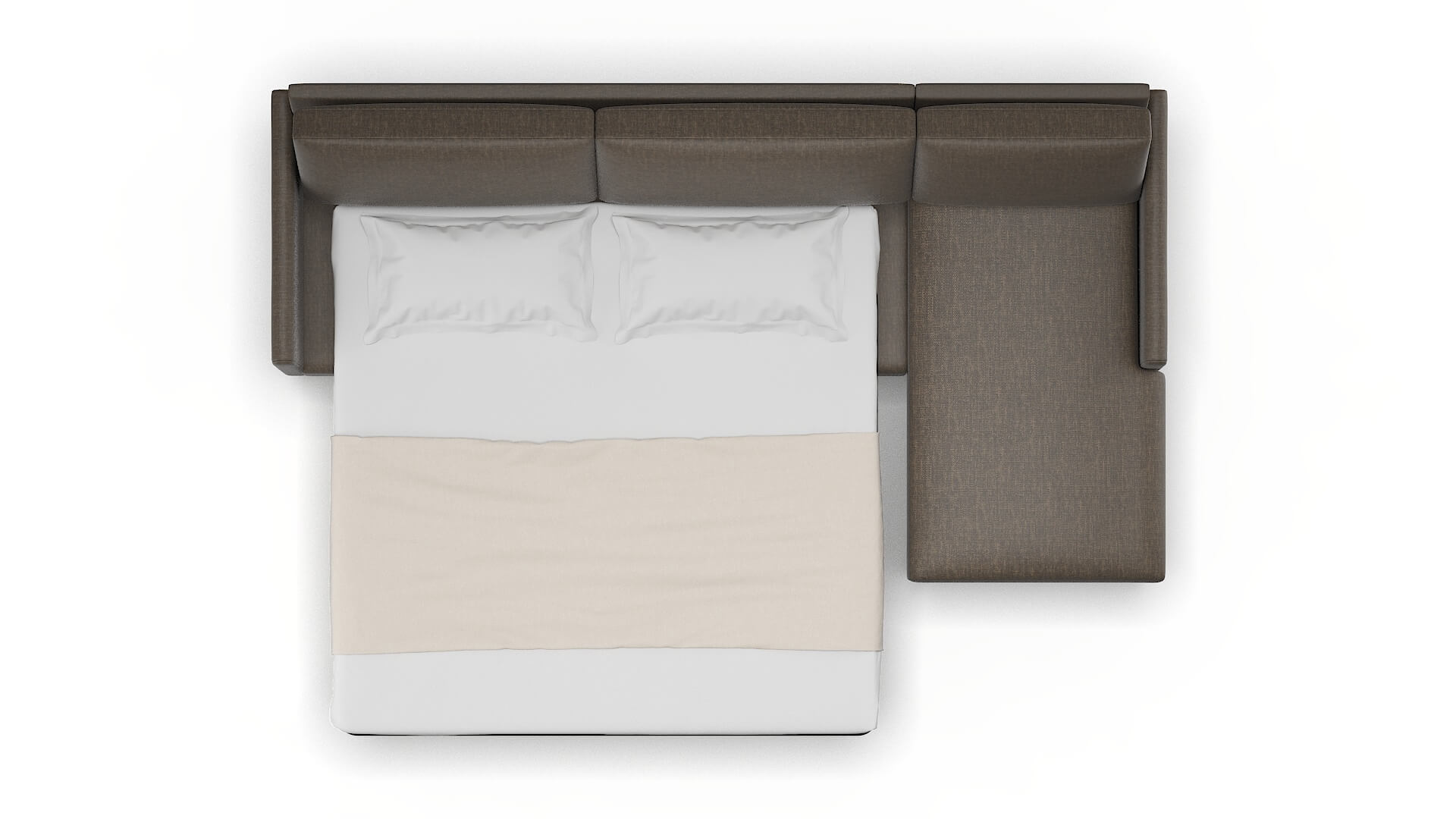 Eureka Keylargo Bark Panel Sleeper Espresso legs 3