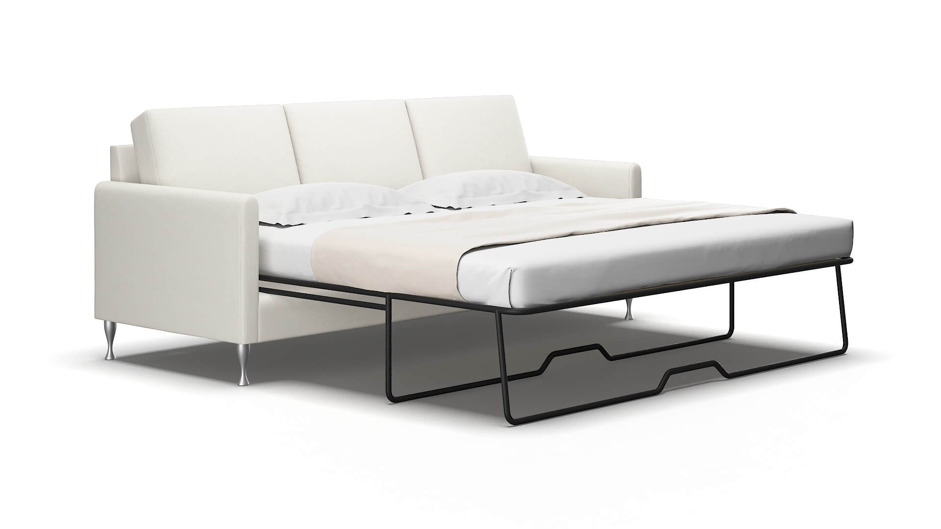 Eureka Keylargo Oatmeal Sofa Sleeper Espresso legs 2