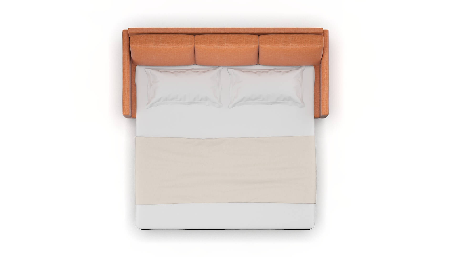 Eureka Keylargo Terracotta Sofa Sleeper Espresso legs 3