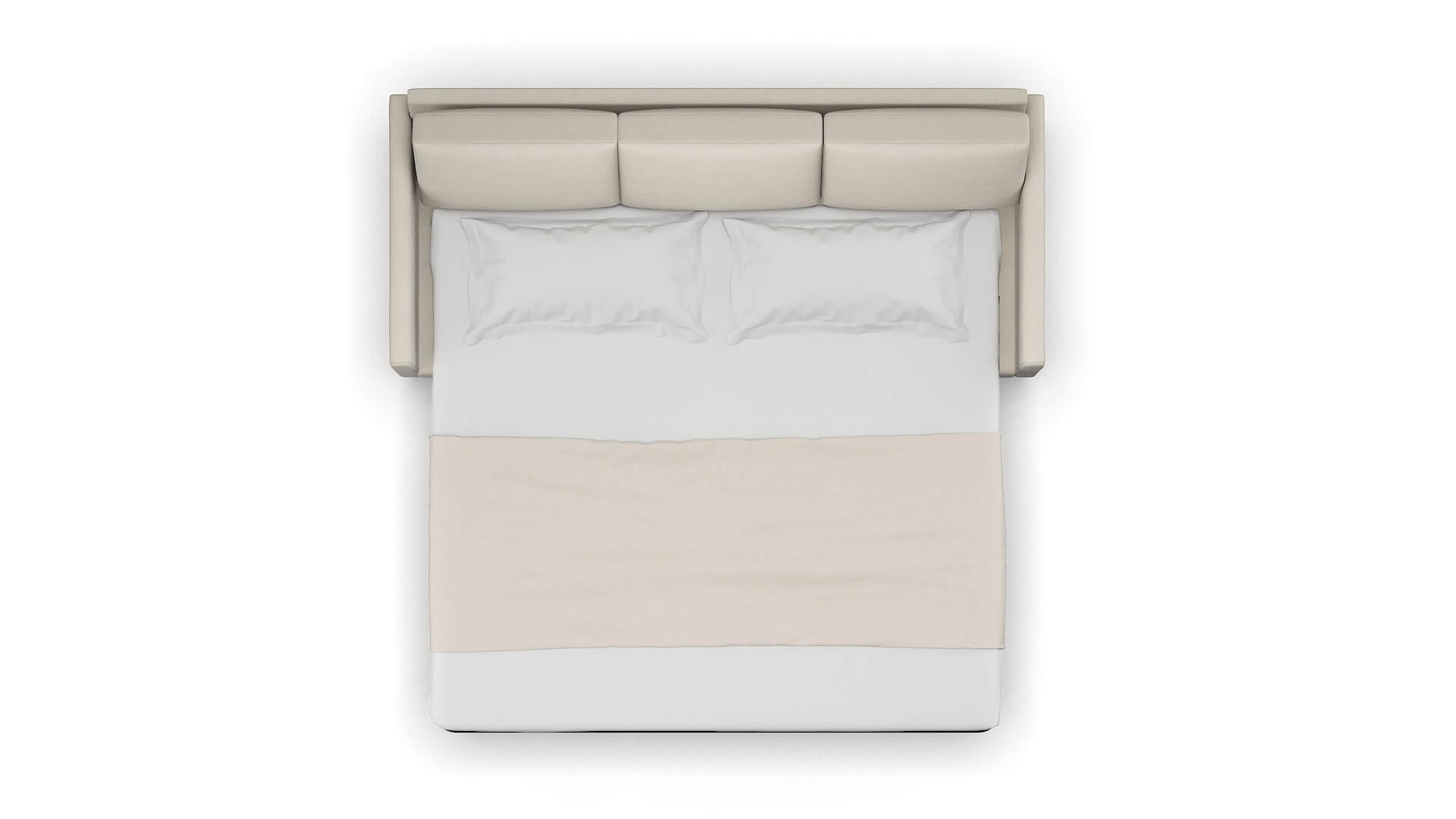 Eureka Malibu Linen Sofa Sleeper Espresso legs 3