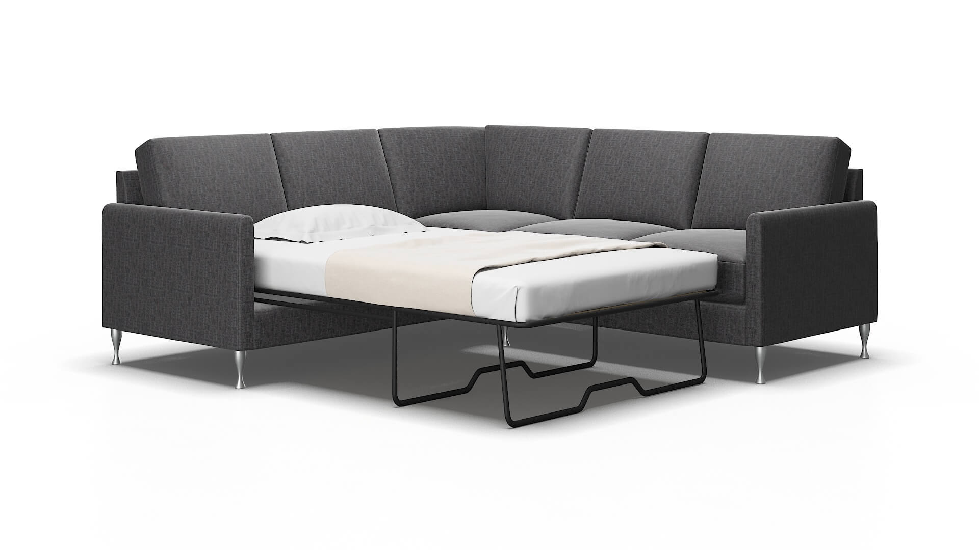 Eureka Marcy Baltic Sectional Sleeper Espresso legs 2