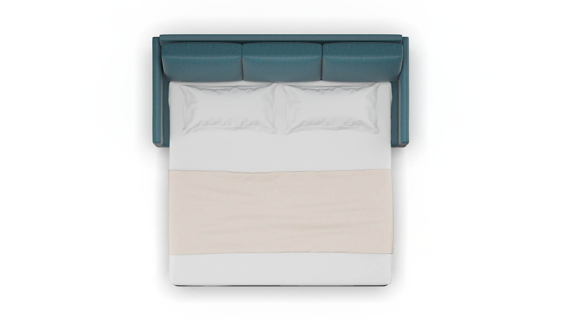 Eureka Merit Peacock Sofa Sleeper Espresso legs 3