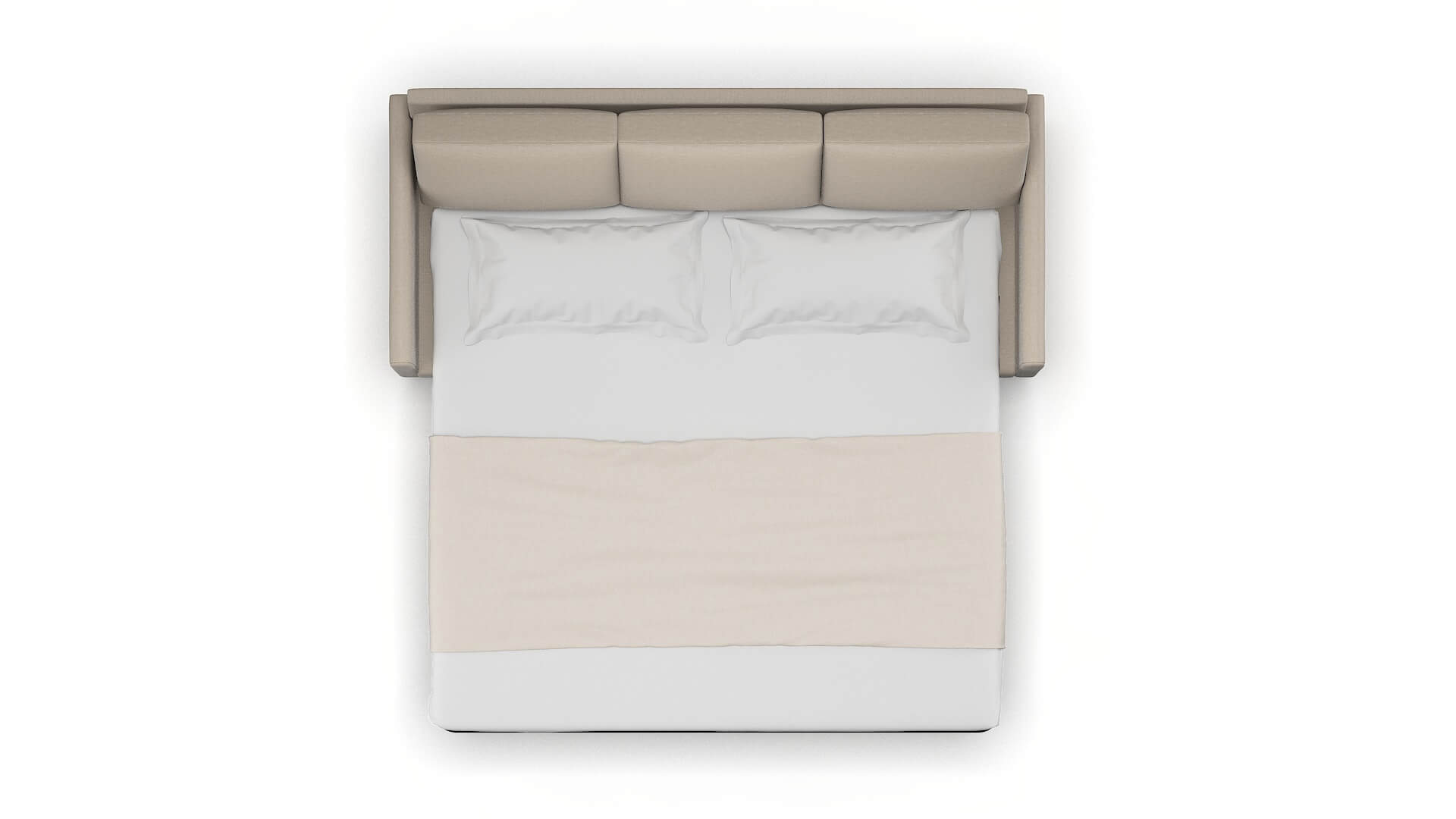 Eureka Naples Almond Sofa Sleeper Espresso legs 3