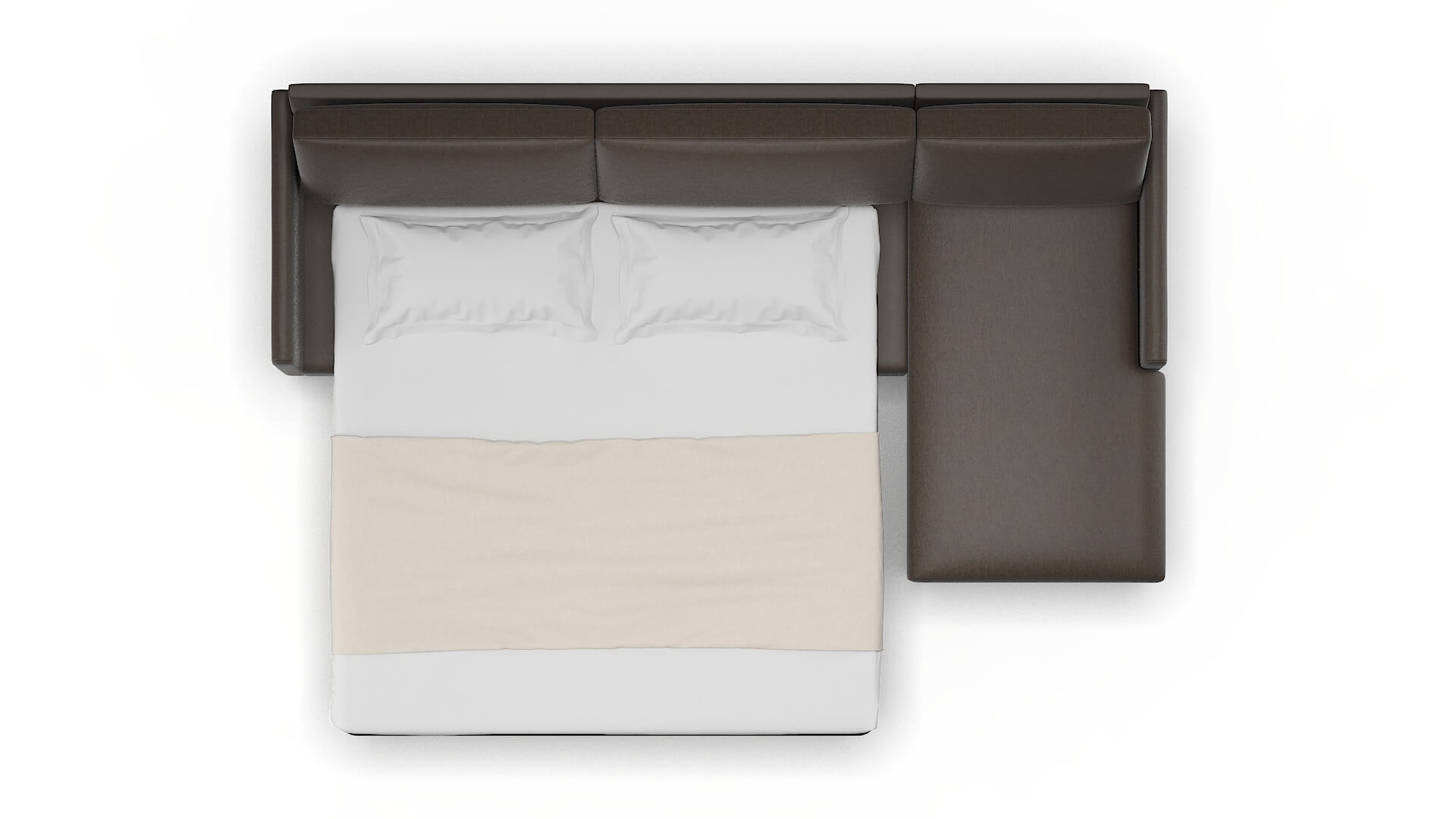 Eureka Naples Graphite Panel Sleeper Espresso legs 3