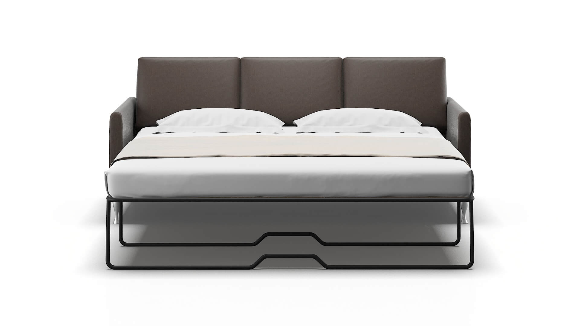 Eureka Naples Graphite Sofa Sleeper Espresso legs 1