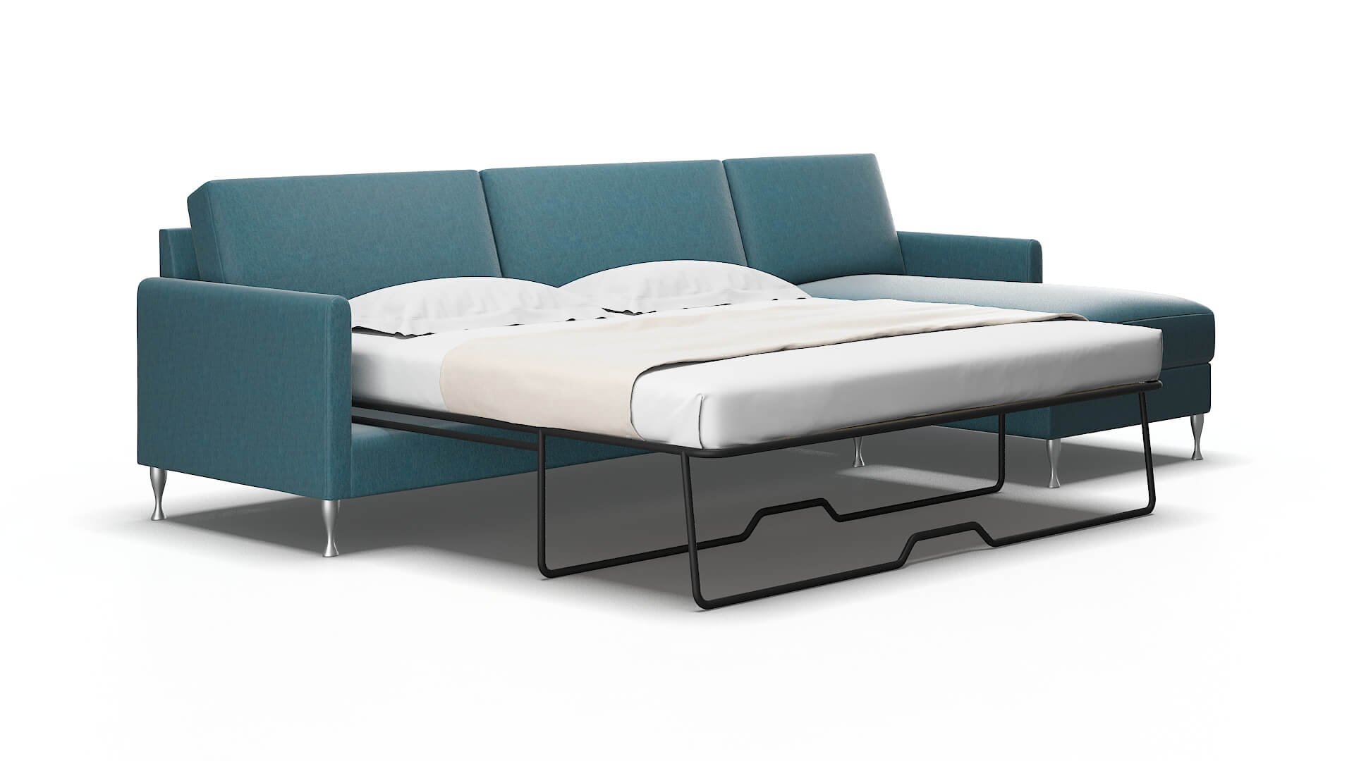 Eureka Naples Slate Panel Sleeper Espresso legs 2