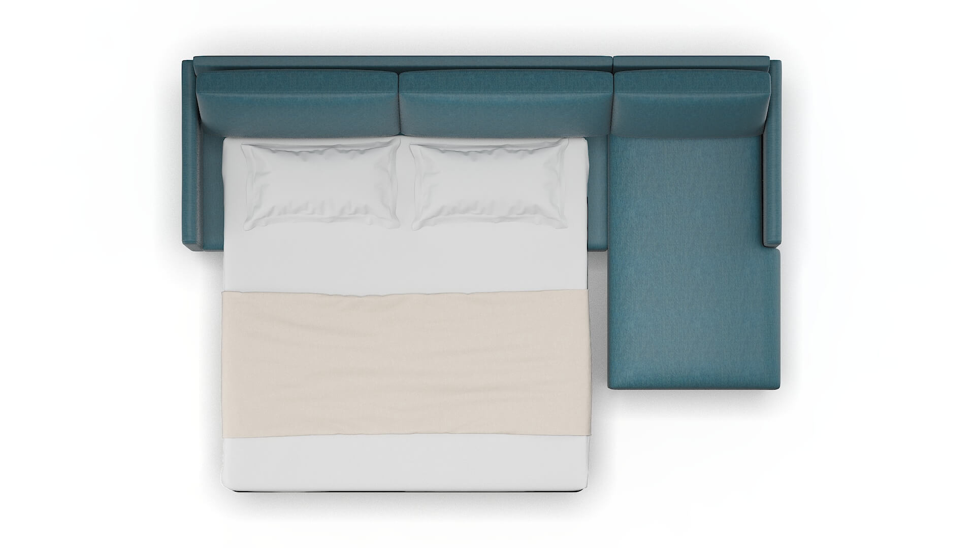 Eureka Naples Slate Panel Sleeper Espresso legs 3