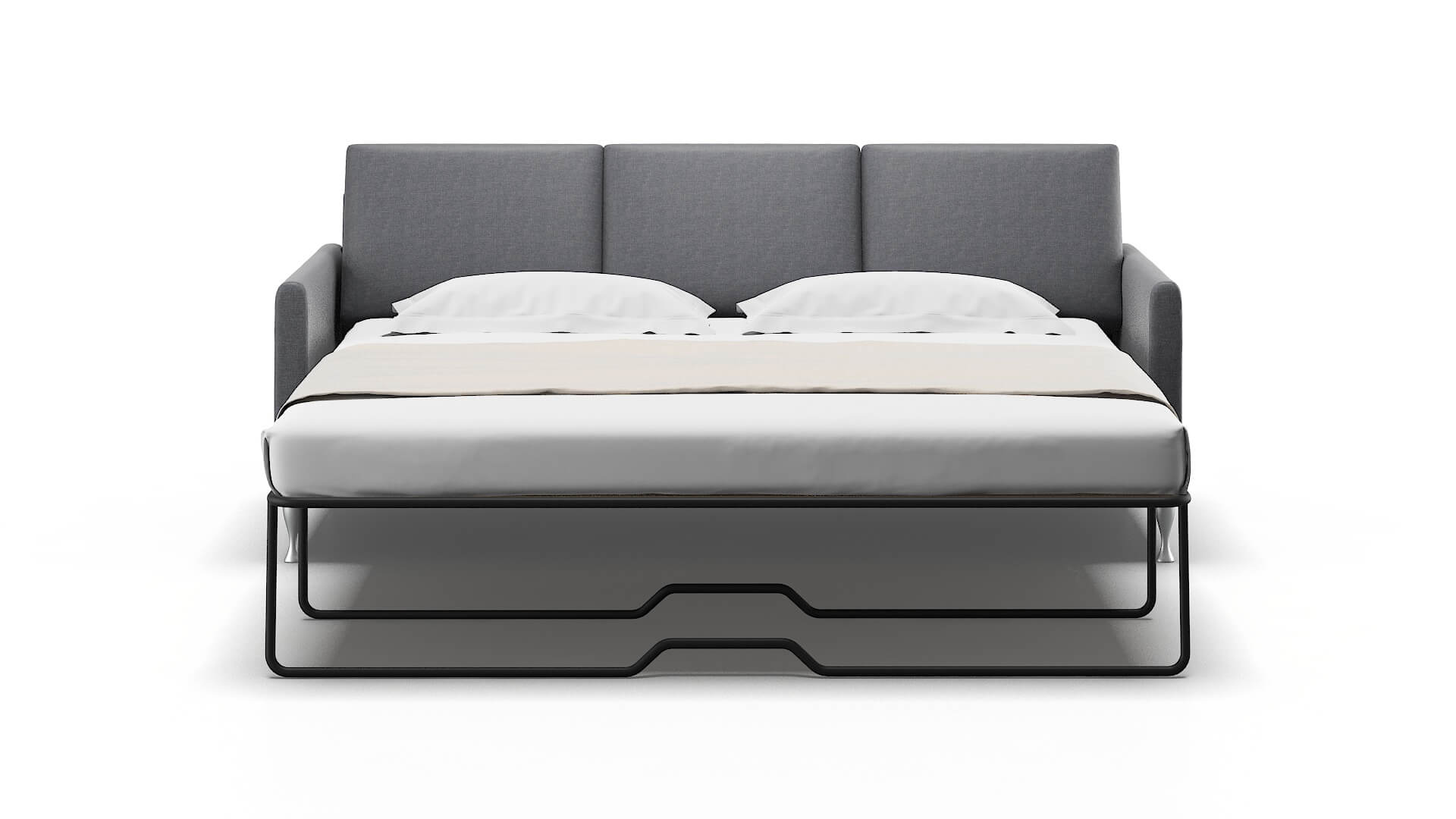 Eureka Notion Graphite Sofa Sleeper Espresso legs 1